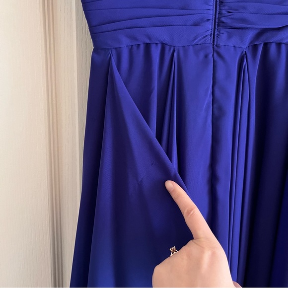 Blue / Indigo hi-low Le Chateau gown - Picture 15 of 16